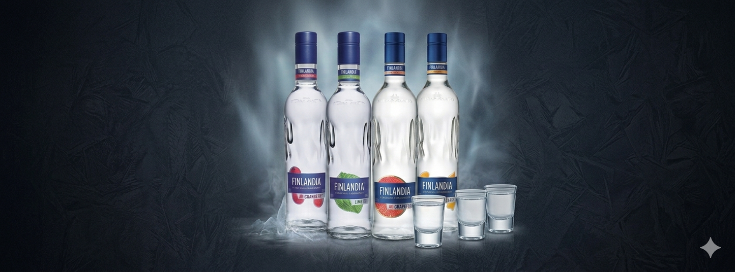 Vodka Finlandia variedad de Sabores