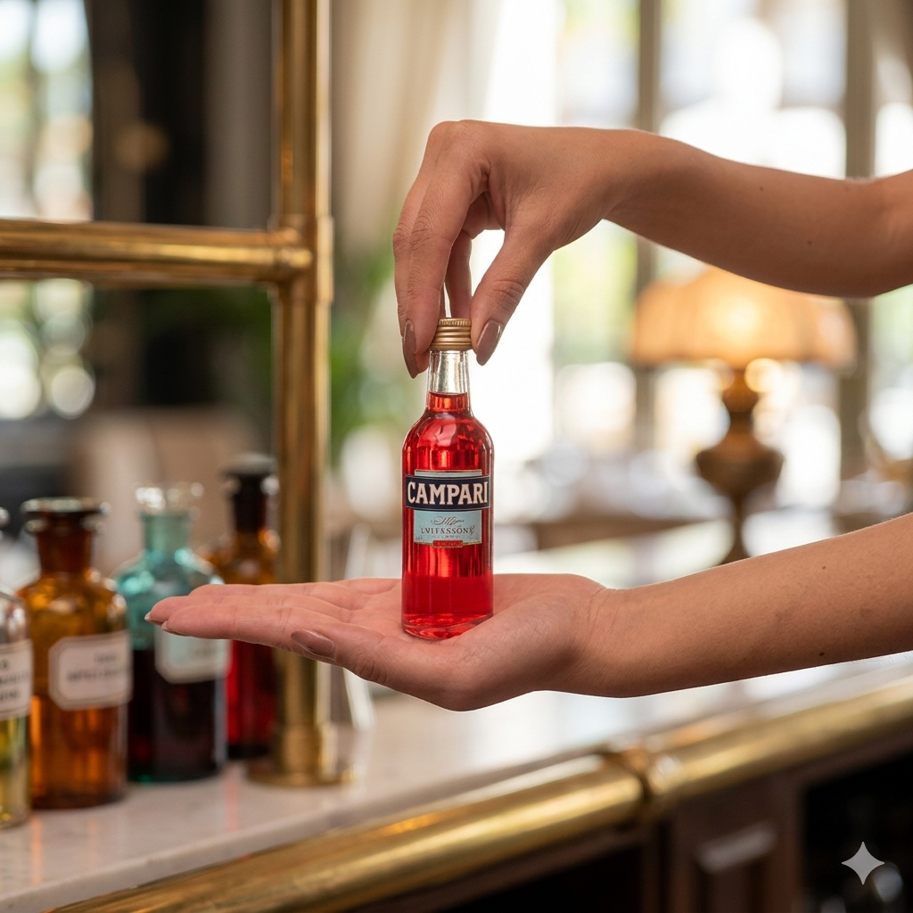 Campari Aperitivo 750 ML / Miniatura 50 ML