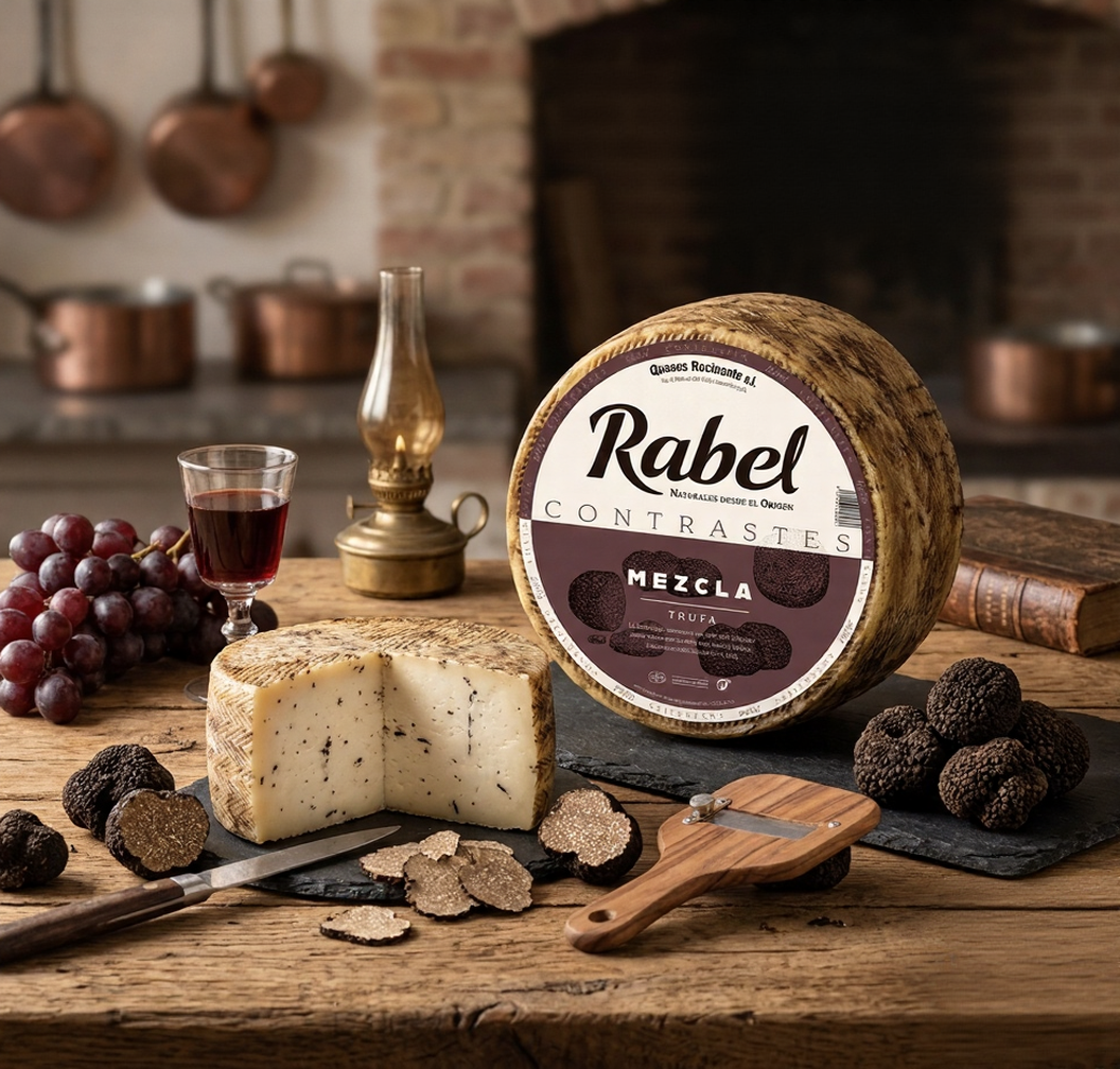 Queso Semicurado con Mezcla de Trufa Negra