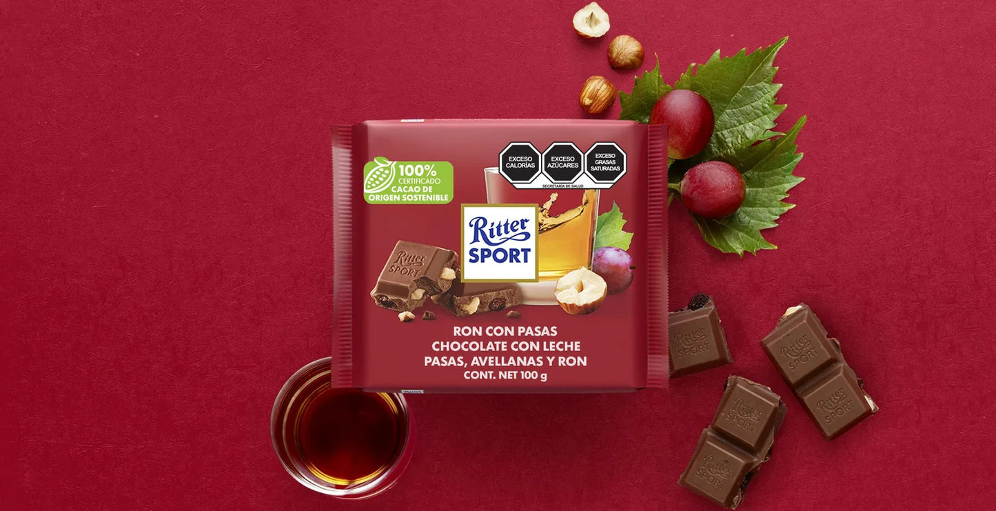 Ritter Sport Rum Raisins Hazelnuts