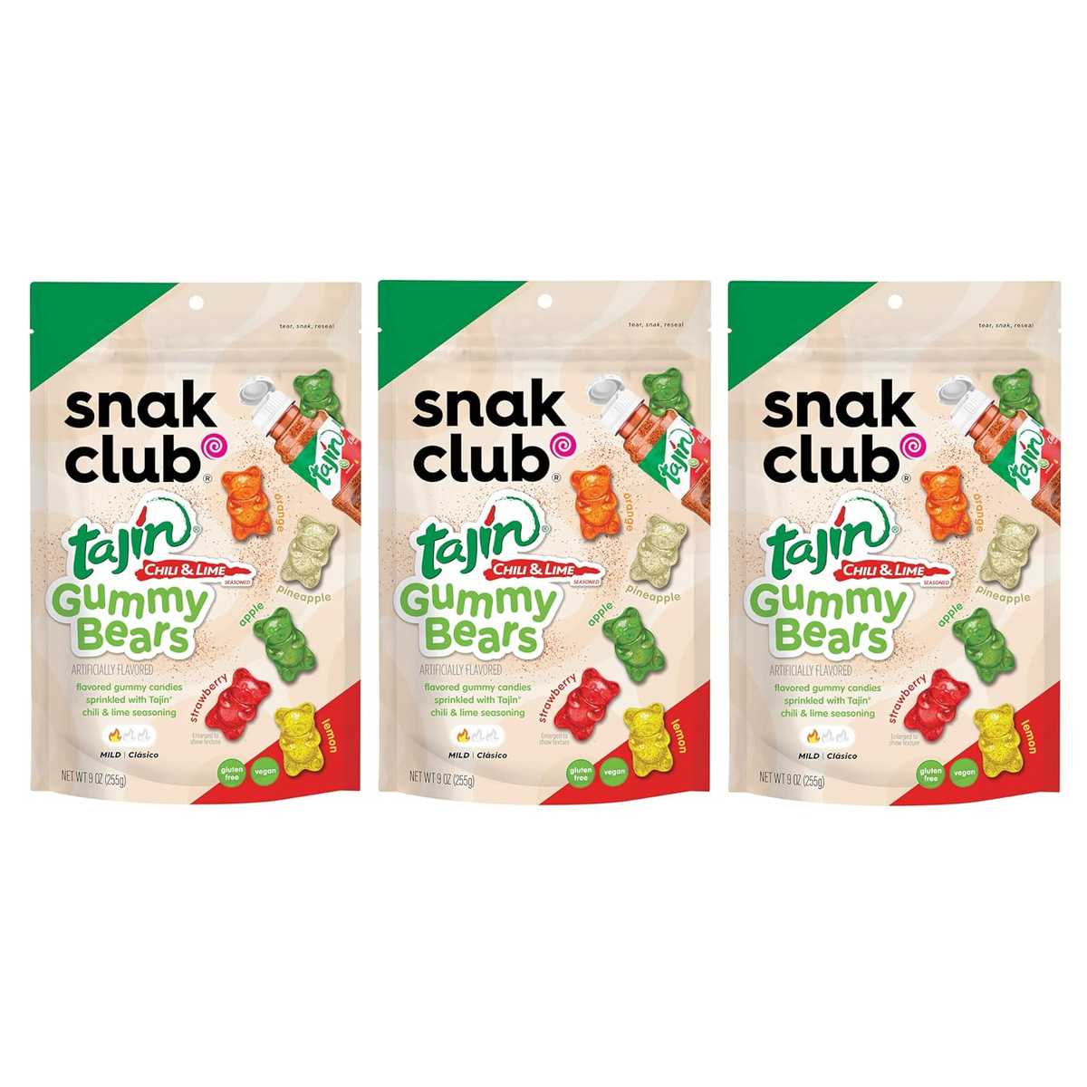 Snak Club Tajin Gummy Bears