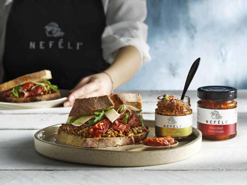 Neféli Greek Olive Bruschetta