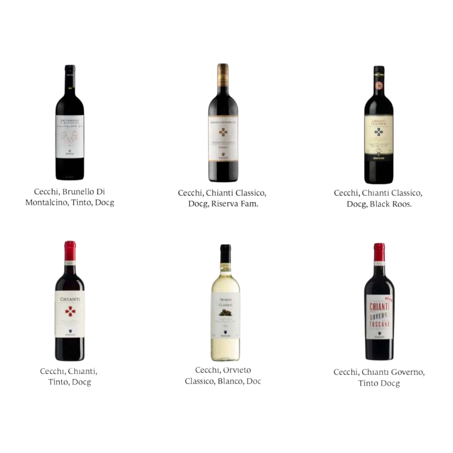 Variedad De Vinos Italianos Cecchi