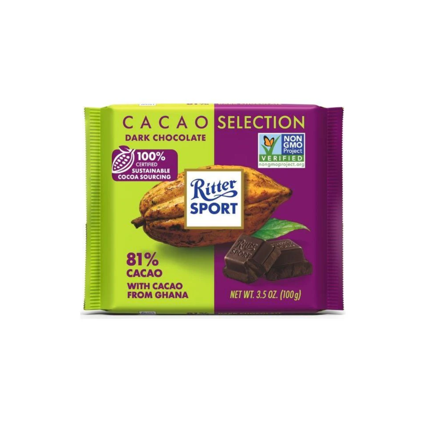 Chocolate Oscuro 81% Cacao Ghana Ritter Sport