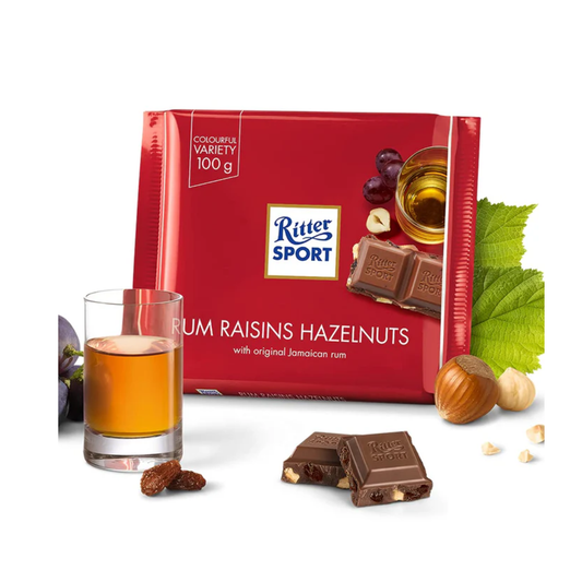 Ritter Sport Rum Raisins Hazelnuts