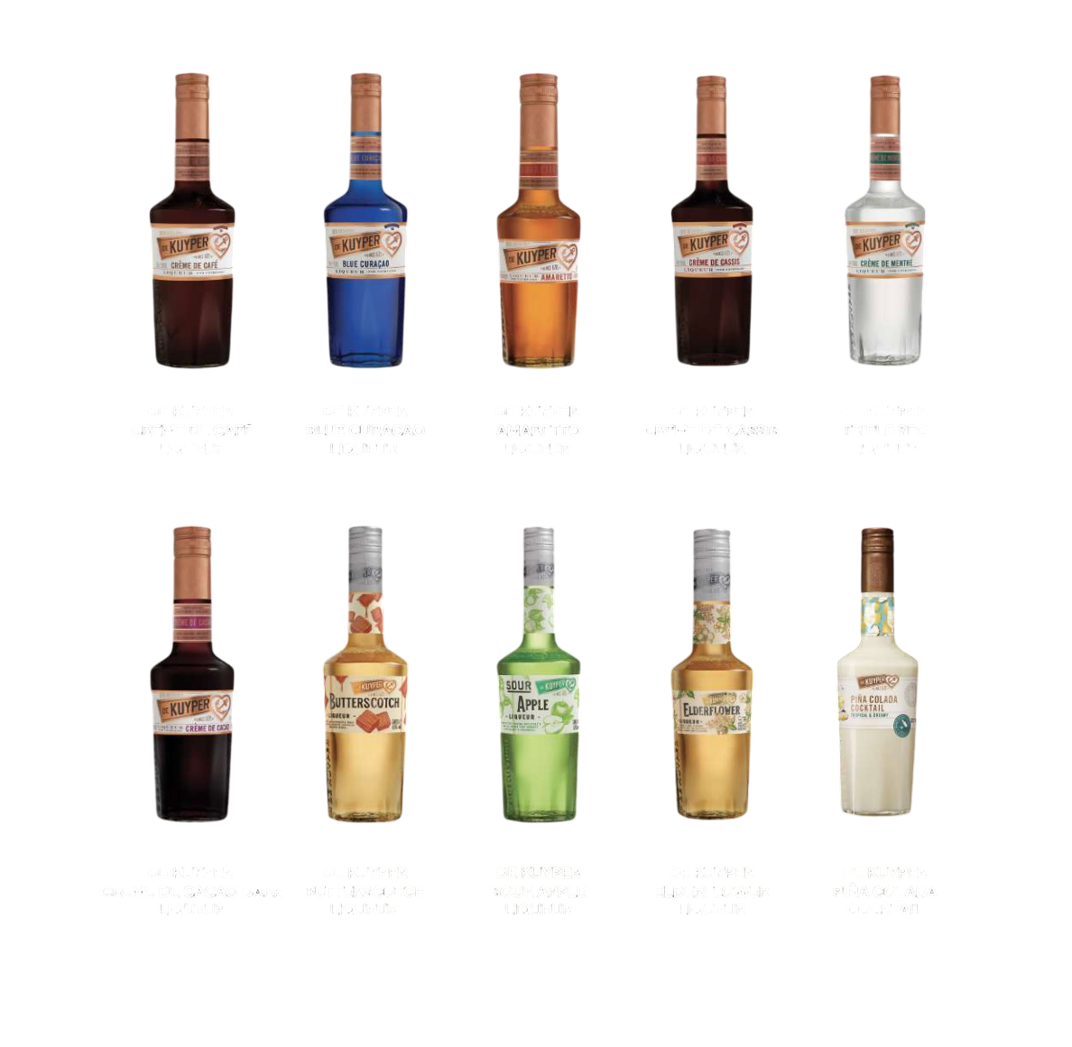 Licores De Kuyper Variedad de Sabores