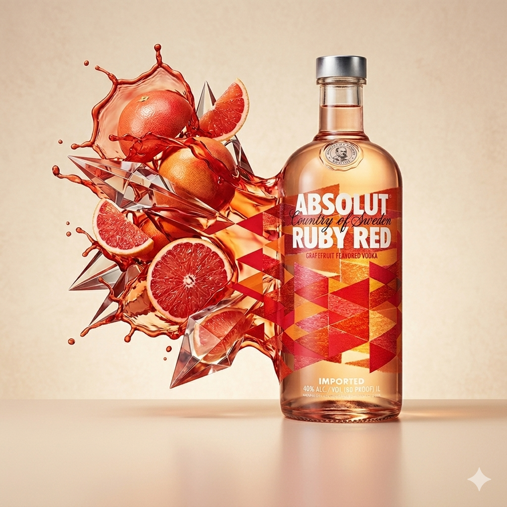 Vodka Absolut Ruby Red