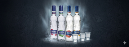 Vodka Finlandia variedad de Sabores