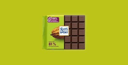 Chocolate Oscuro 81% Cacao Ghana Ritter Sport