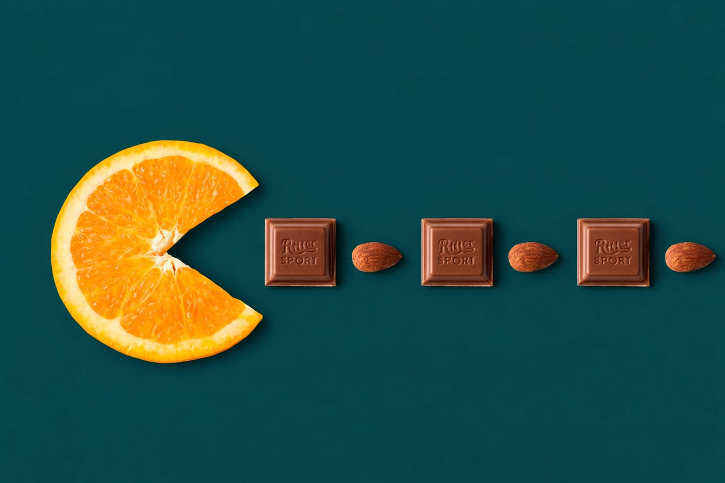 Dark Almond & Orange Ritter Sport